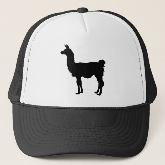 Llama silhouette trucker pet (Voorkant)