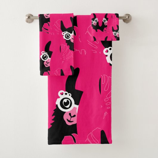 Llama Sisters Bad Handdoek (Insitu)