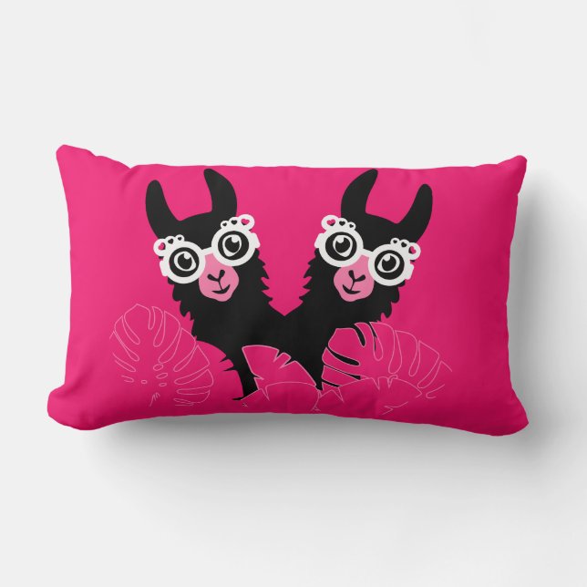 Llama Sisters Kussen (Voorkant)
