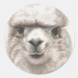 Llama Smiles Set van 20 Stickers Envelope Seals