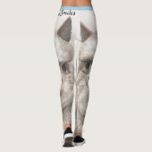 Llama Sourit Art Original Exercice Leggings (Dos)