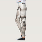 Llama Sourit Art Original Exercice Leggings (Gauche)