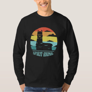 Llama - Spirit Animal Retro Sunset Llama Q T-shirt