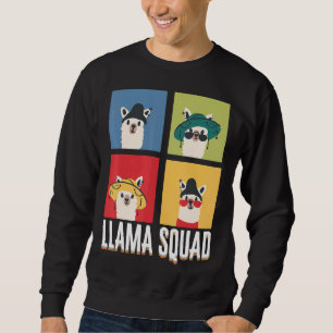 Llama Squad Animal Cute Pet Llama Trui