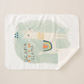 Llama Squad - Drama Llama Sherpa Deken (Voorkant (horizontaal))