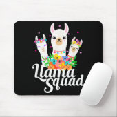 Llama Squad Funny Cute Llama Matching Muismat (Met muis)