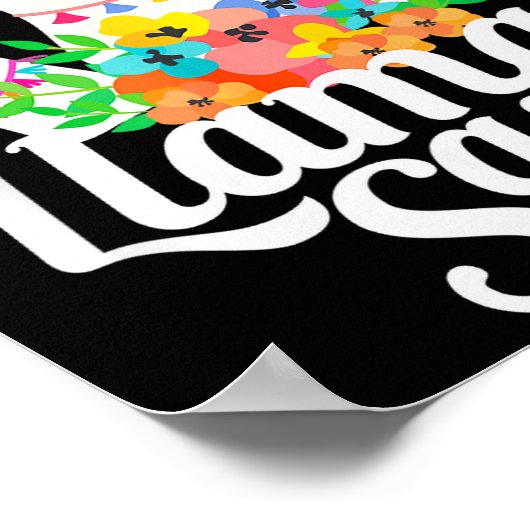 Llama Squad Funny Cute Llama Matching  Poster (Hoek)