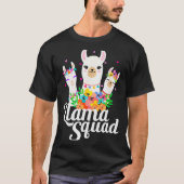 Llama Squad Funny Cute Llama Matching  T-shirt (Voorkant)