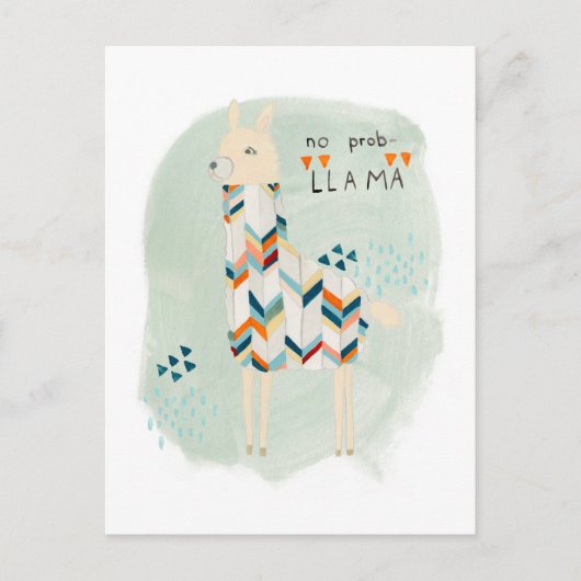 Llama Squad - Geen prob-lama Briefkaart (Voorkant)