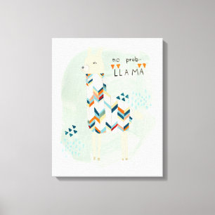 Llama Squad - Geen prob-lama Canvas Afdruk