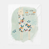 Llama Squad - Geen prob-lama Fleece Deken (Voorkant)