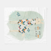 Llama Squad - Geen prob-lama Fleece Deken (Voorkant (Horizontaal))