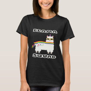 Llama Squad I Alpaca Regenboog Carl Idee T-shirt