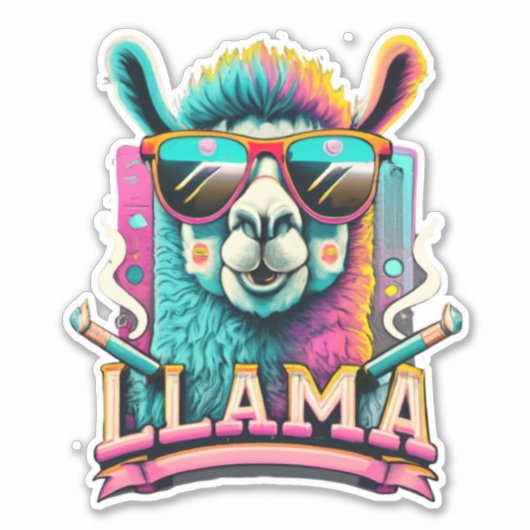 Llama Stickers Uw dagelijkse dosis van schattighei (Voorkant)
