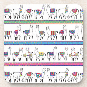 Llama Stripe Pattern Bier Onderzetter
