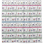 Llama Stripe Pattern Douchegordijn (Voorkant)