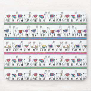 Llama Stripe Pattern Muismat
