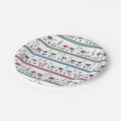 Llama Stripe Pattern Papieren Bordje (Gekanteld)