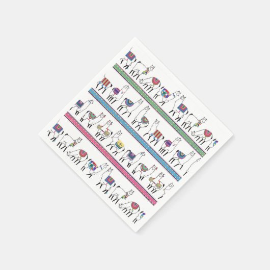 Llama Stripe Pattern Servet (Hoek)