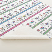 Llama Stripe Pattern Sherpa Deken (3/4)