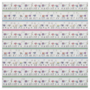 Llama Stripe Pattern Stof