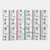 Llama Stripe Pattern Theedoek (Horizontaal)