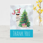 Llama sur Bokeh Argenté et Carte de Noël Merci Ble (Fleur jaune)