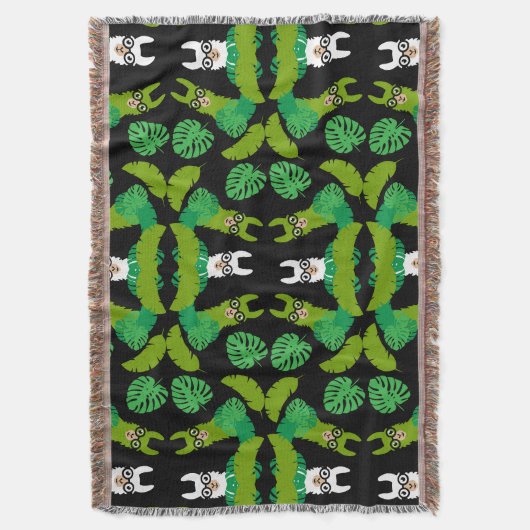 Llama thema afdrukken deken (Voorkant Verticaal)