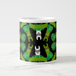 Llama thema afdrukken extra grote beker