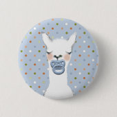 Llama-thematisch Baby shower Ronde Button 5,7 Cm (Voorkant)