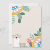 Llama Tout Événement Invitation (Dos)