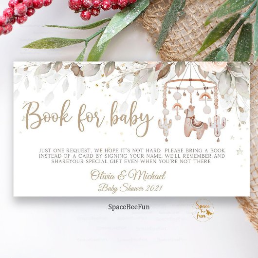 Llama Toys Boho Demande de réservation Carte de fe