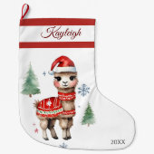 Llama Trui Grote Kerstkous Grote Kerstsok (Voorkant)