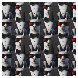 Llama Tux Sunbril Pattern Stof