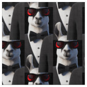 Llama Tux Sunbril Pattern Stof (Close Up)