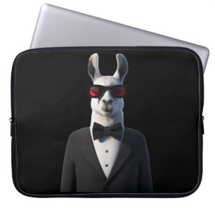 Llama Tux zonnebril Laptop Sleeve