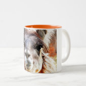 Llama Tweekleurige Koffiemok (Voorkant rechts)