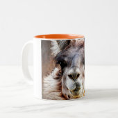 Llama Tweekleurige Koffiemok (Voorkant links)