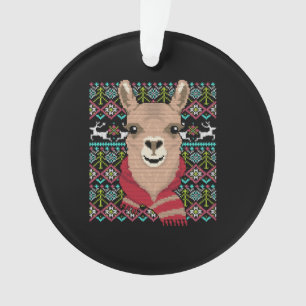 Llama Ugly Kerstmis Ornament
