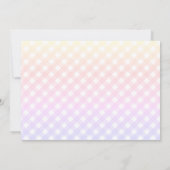 Llama unicorne piscine anniversaire invitation (Dos)