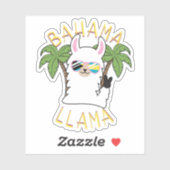 Llama Vacation Bahamas Sticker Cruise Bahamian (Feuille)