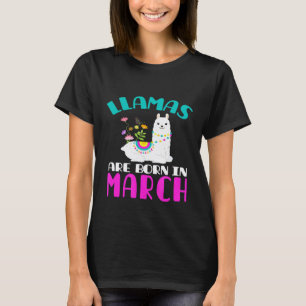 Llama-verjaardag-maart-verjaardagen T-shirt