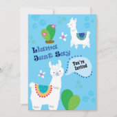 Llama vient de dire Anniversaire des invitations f (Devant)