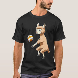 Llama Volleybal Llama Speelt Volleybal Llama T-shirt