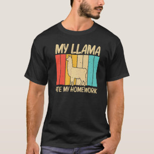 Llama voor kinderen jongens Llama boerderij dier T-shirt