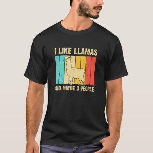 Llama Voor Kinderen Mannen Vrouwen Alpaca Fokken 1 T-shirt