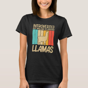 Llama Voor Mannen Vrouwen Llama Boerderij Dier 2 T-shirt