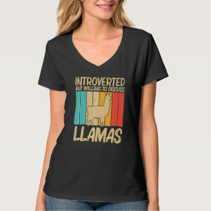 Llama Voor Mannen Vrouwen Llama Boerderij Dier 2 T-shirt