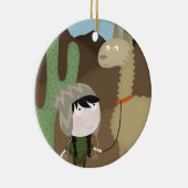 Llama walker keramisch ornament (Rechts)