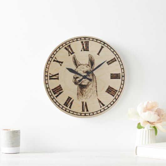 Llama Wall Clock Grote Klok (Huis)
